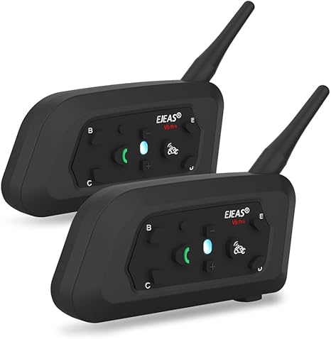 EJEAS V6 Pro Bluetooth Mesh Intercom Headset - Ultimate Communication for Outdoor Enthusiasts
